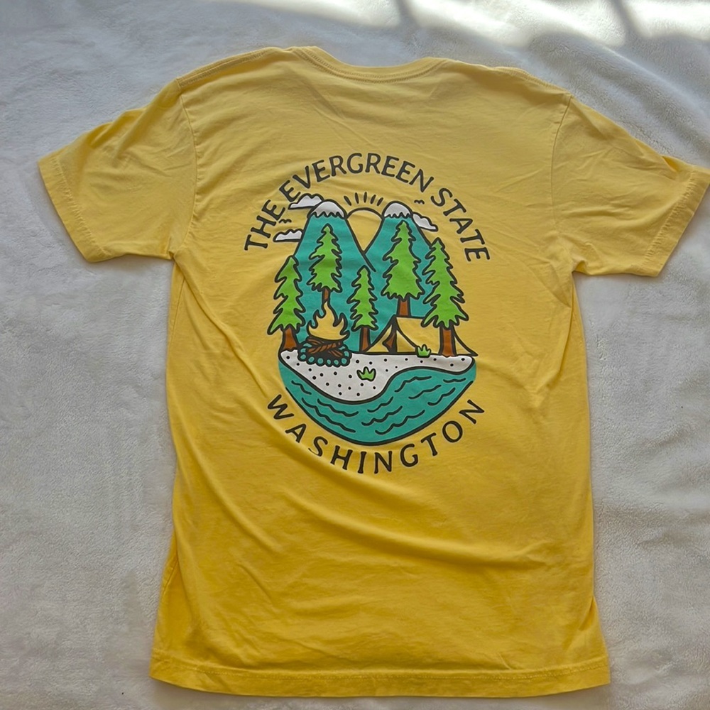 Yellow Graphic T shirt